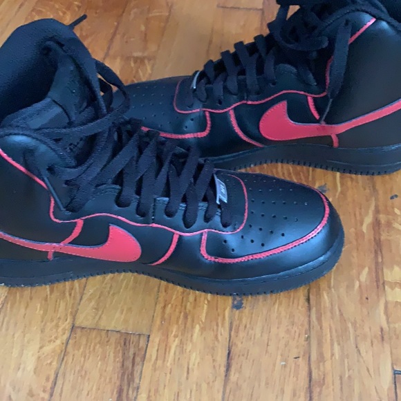 Custom air force 1 black high tops - Picture 2 of 3